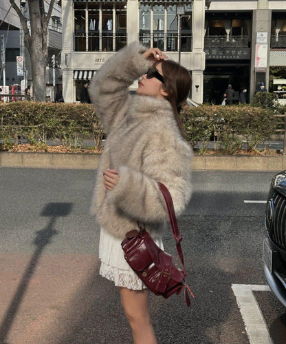 雙拉鍊毛絨外套 / 輕量外套