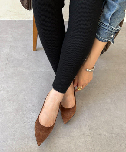 加絨針織打底褲