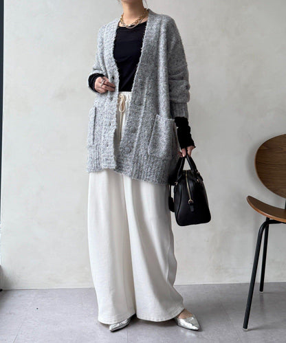 可水洗彩色紗點開衫