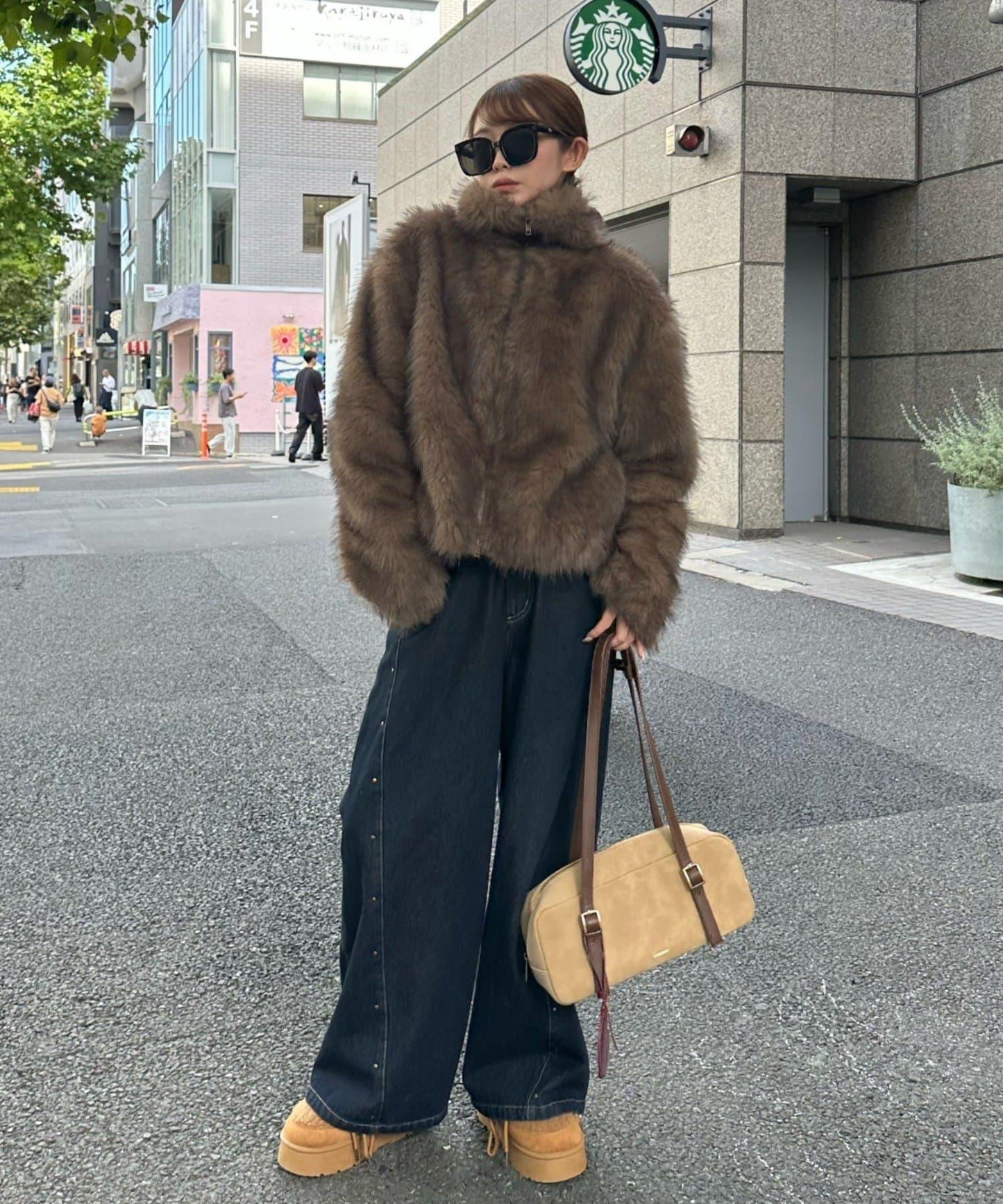 雙拉鍊毛絨外套 / 輕量外套