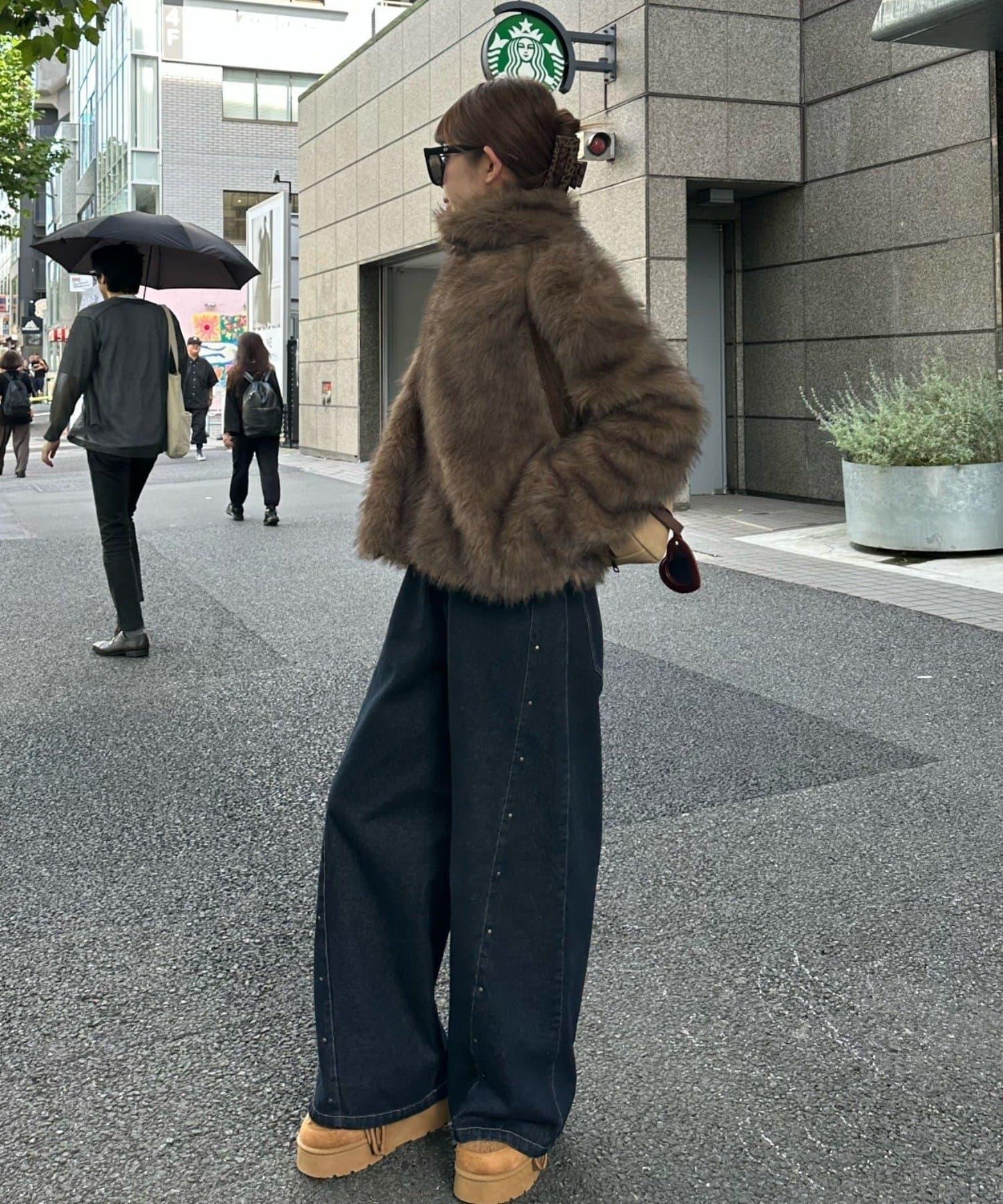 雙拉鍊毛絨外套 / 輕量外套