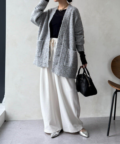 可水洗彩色紗點開衫