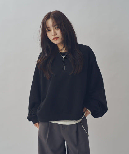 寬鬆短款衛衣
