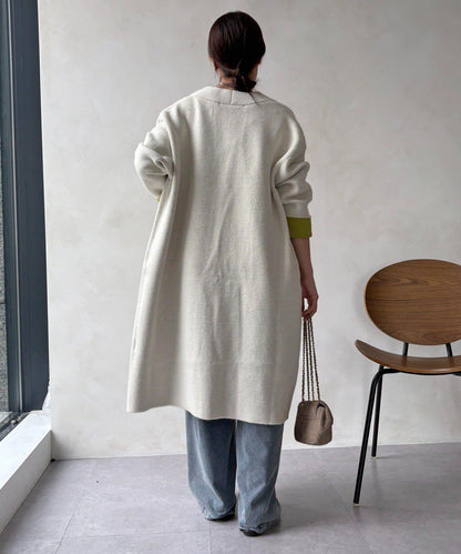 雙面針織長款開衫