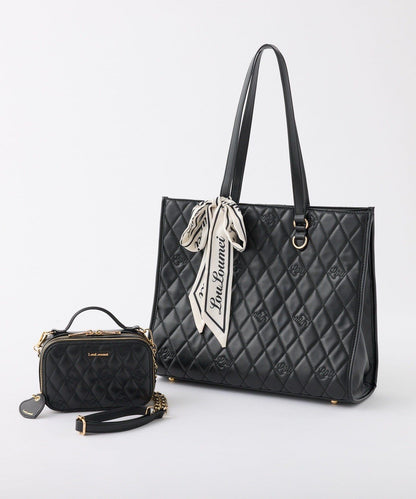 【LouLoumei】附帶絲巾可自立手提托特包