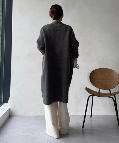 雙面針織長款開衫