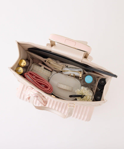 【LouLoumei】附帶絲巾可自立手提托特包