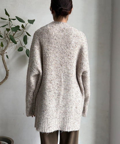 可水洗彩色紗點開衫