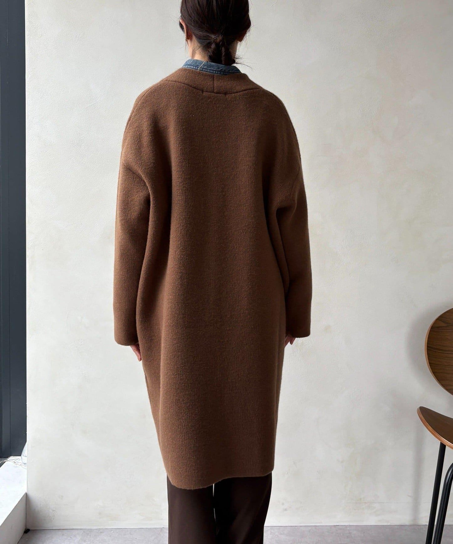 雙面針織長款開衫