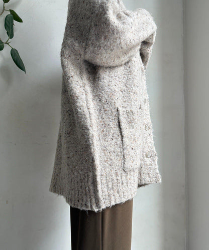 可水洗彩色紗點開衫