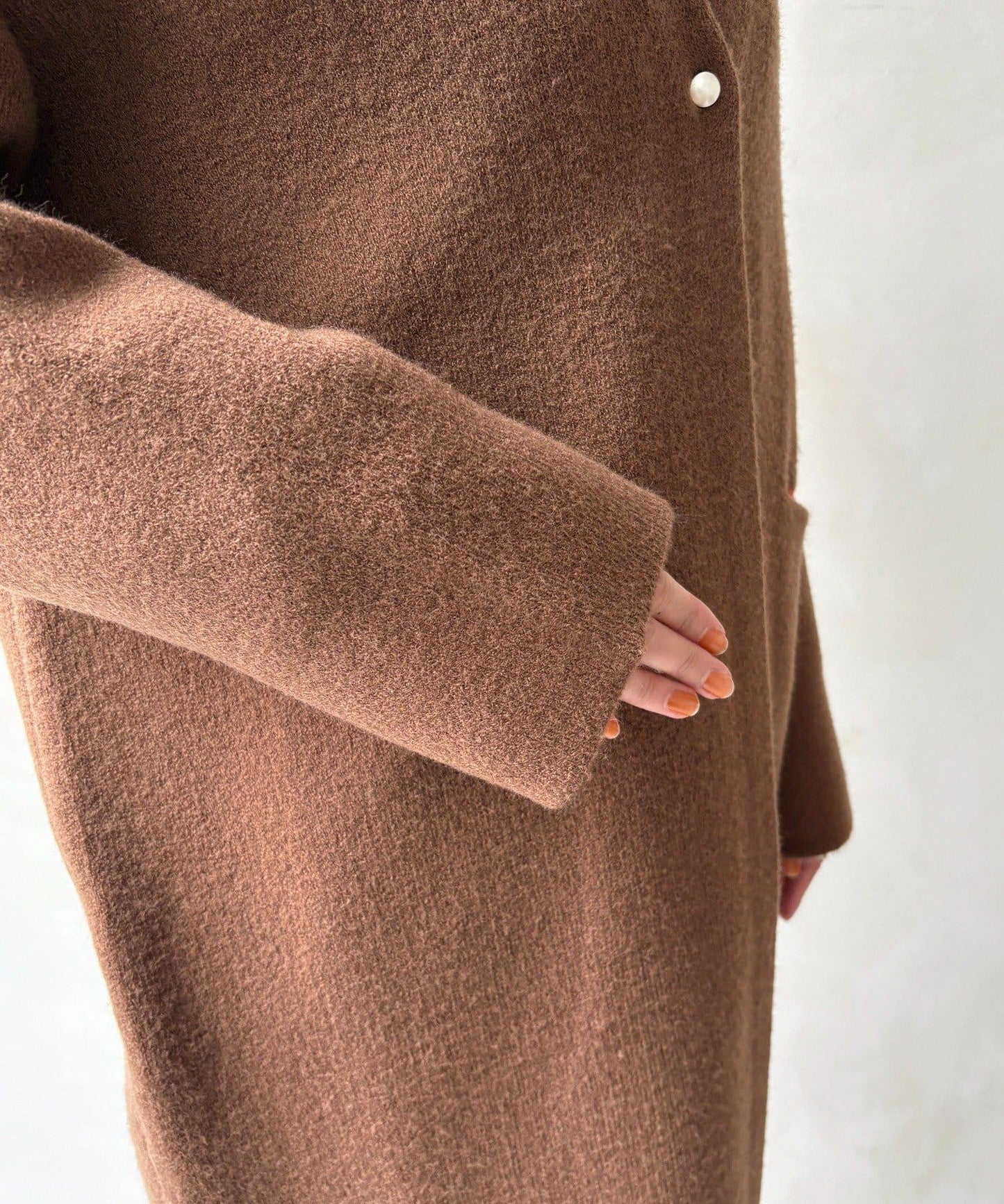 雙面針織長款開衫