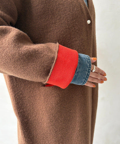 雙面針織長款開衫