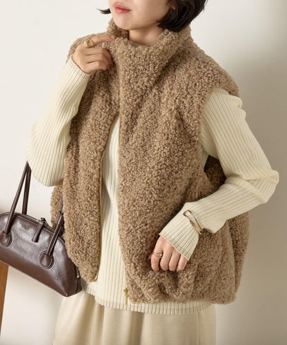 金色紐扣羅紋針織衫