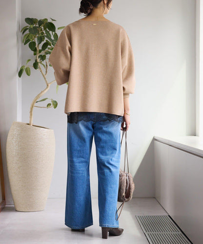 【輕盈感◎】鑰匙領口墊肩針織衫/預計12月中旬發貨