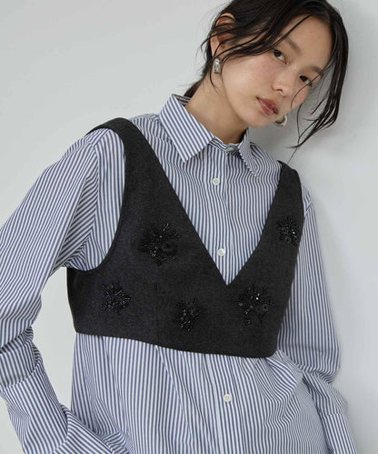 【25週年紀念款】水晶裝飾束身上衣