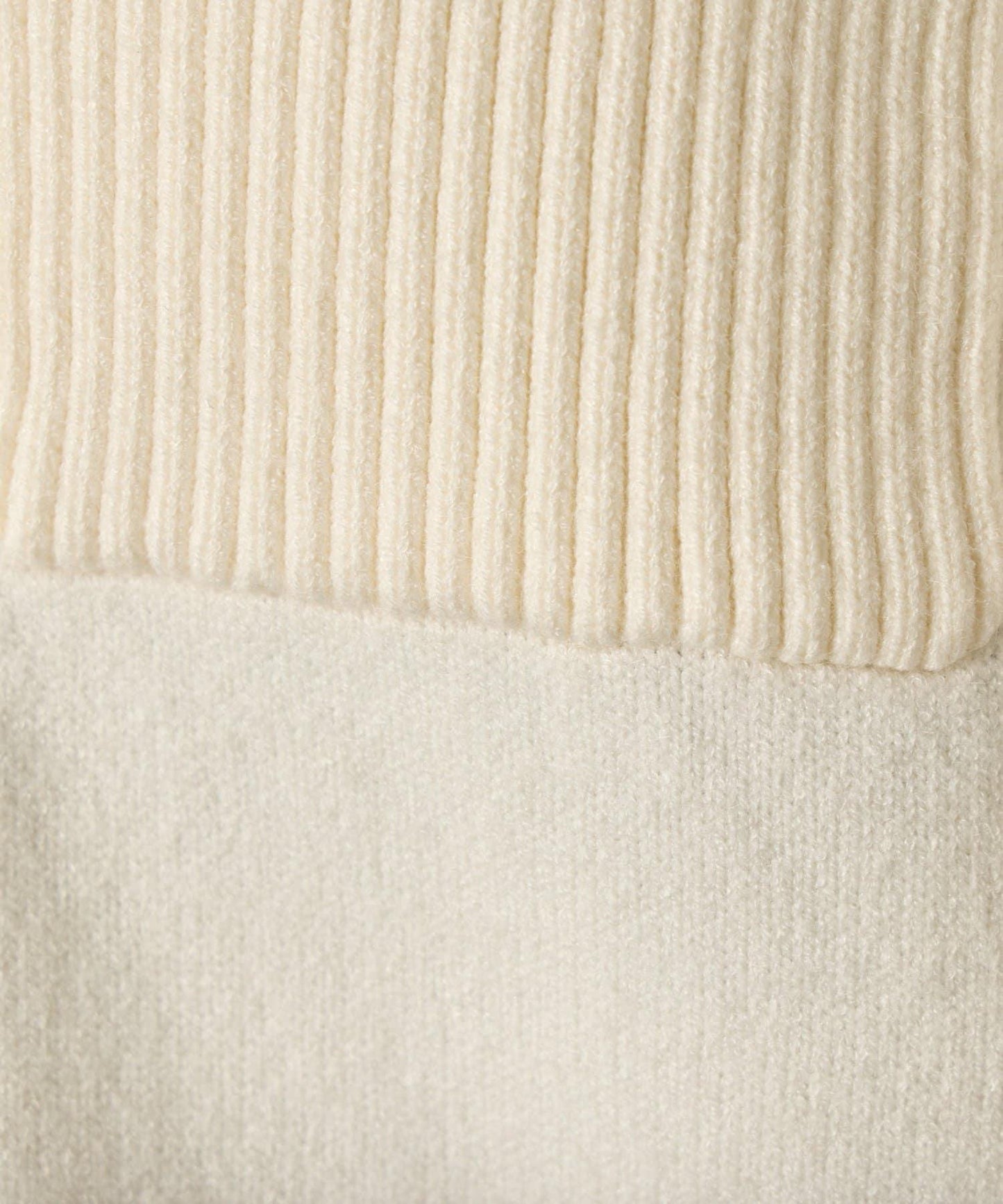 羅紋口袋拼色針織衫