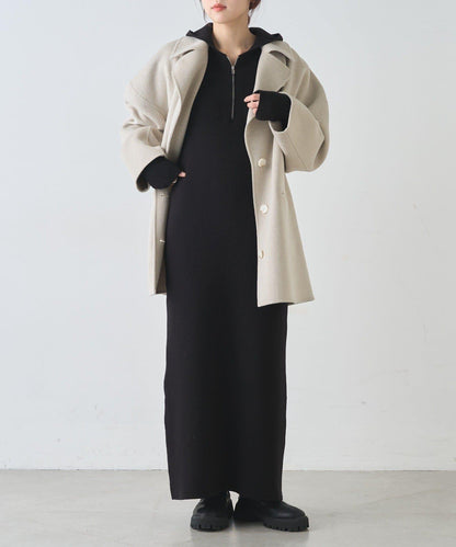 連帽拉鍊連衣裙