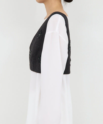 【25週年紀念款】水晶裝飾束身上衣