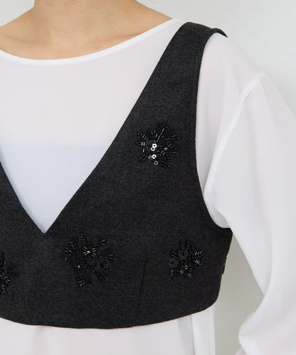 【25週年紀念款】水晶裝飾束身上衣