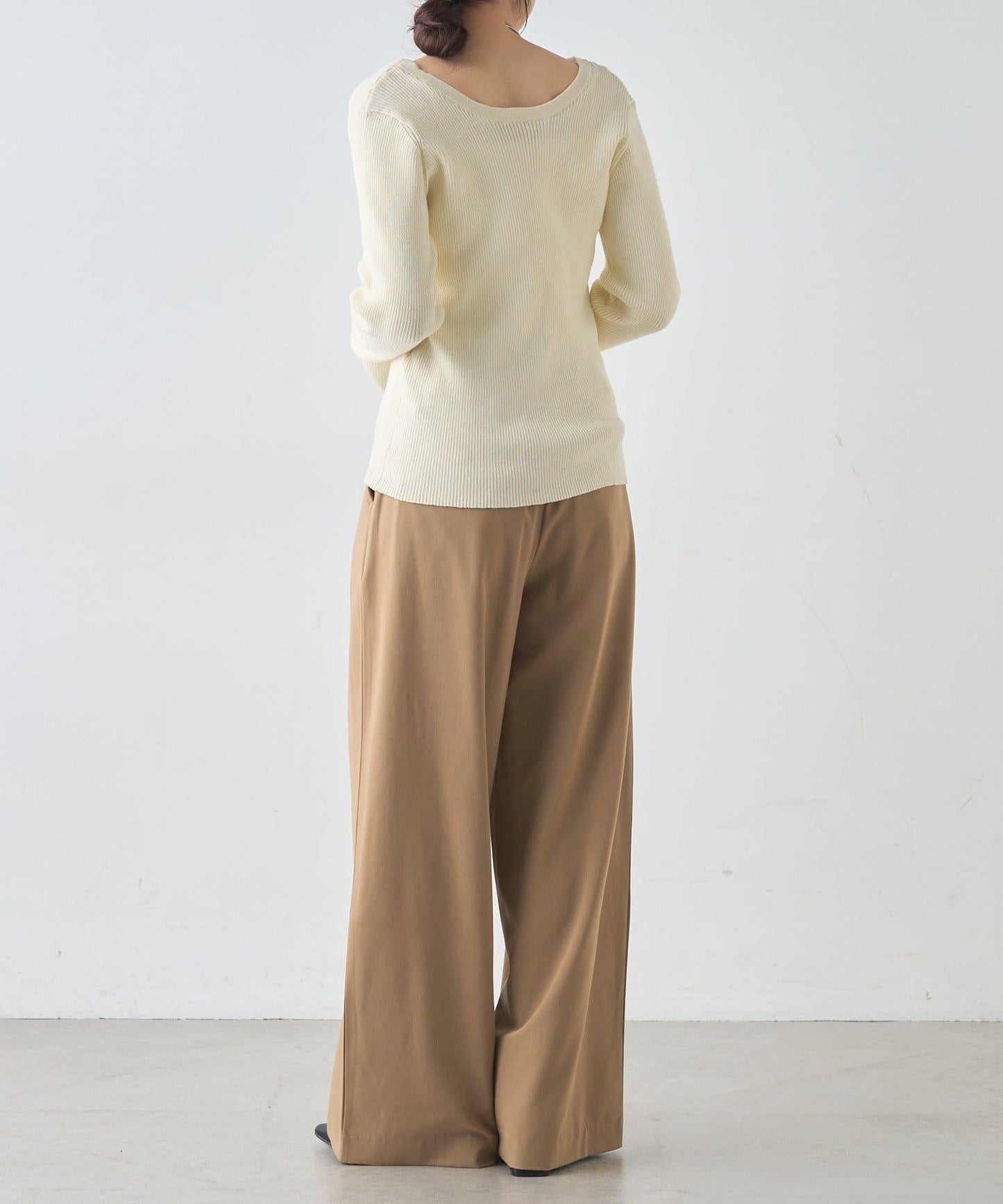 【前後兩穿設計】繫帶針織衫