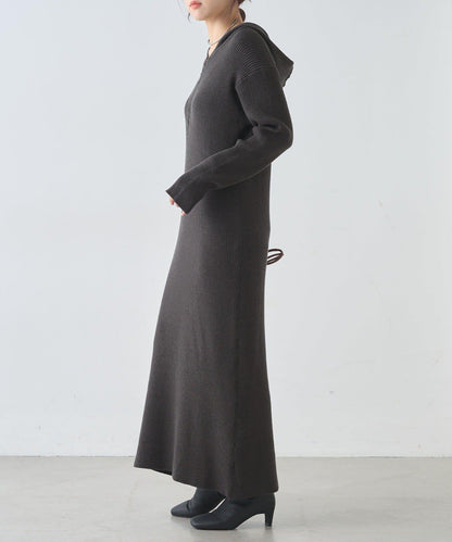 連帽拉鍊連衣裙