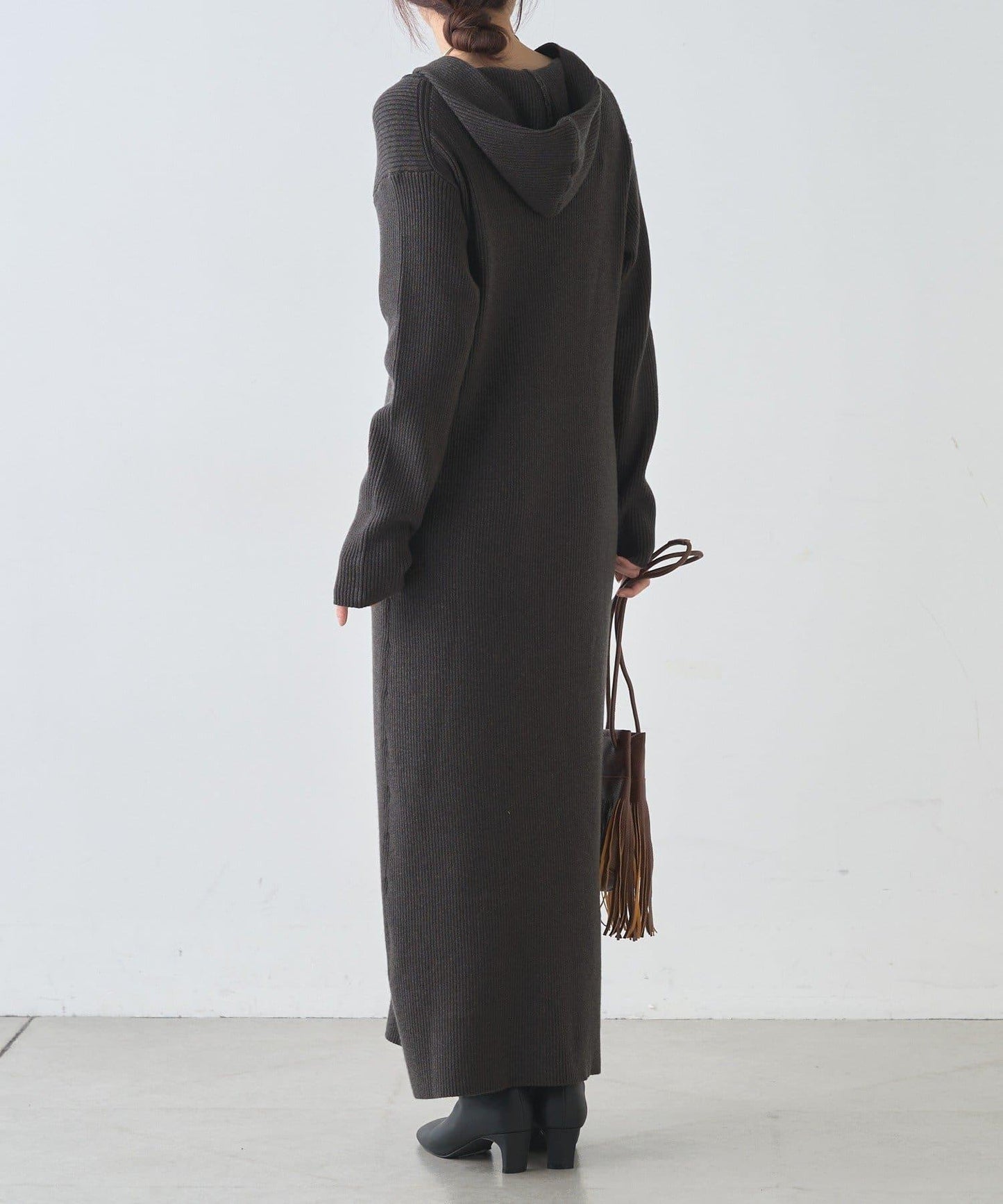 連帽拉鍊連衣裙