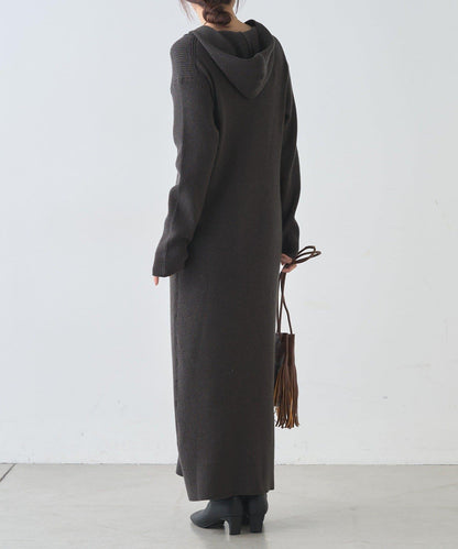 連帽拉鍊連衣裙