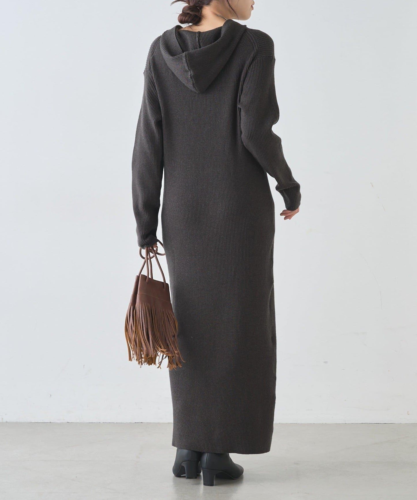 連帽拉鍊連衣裙