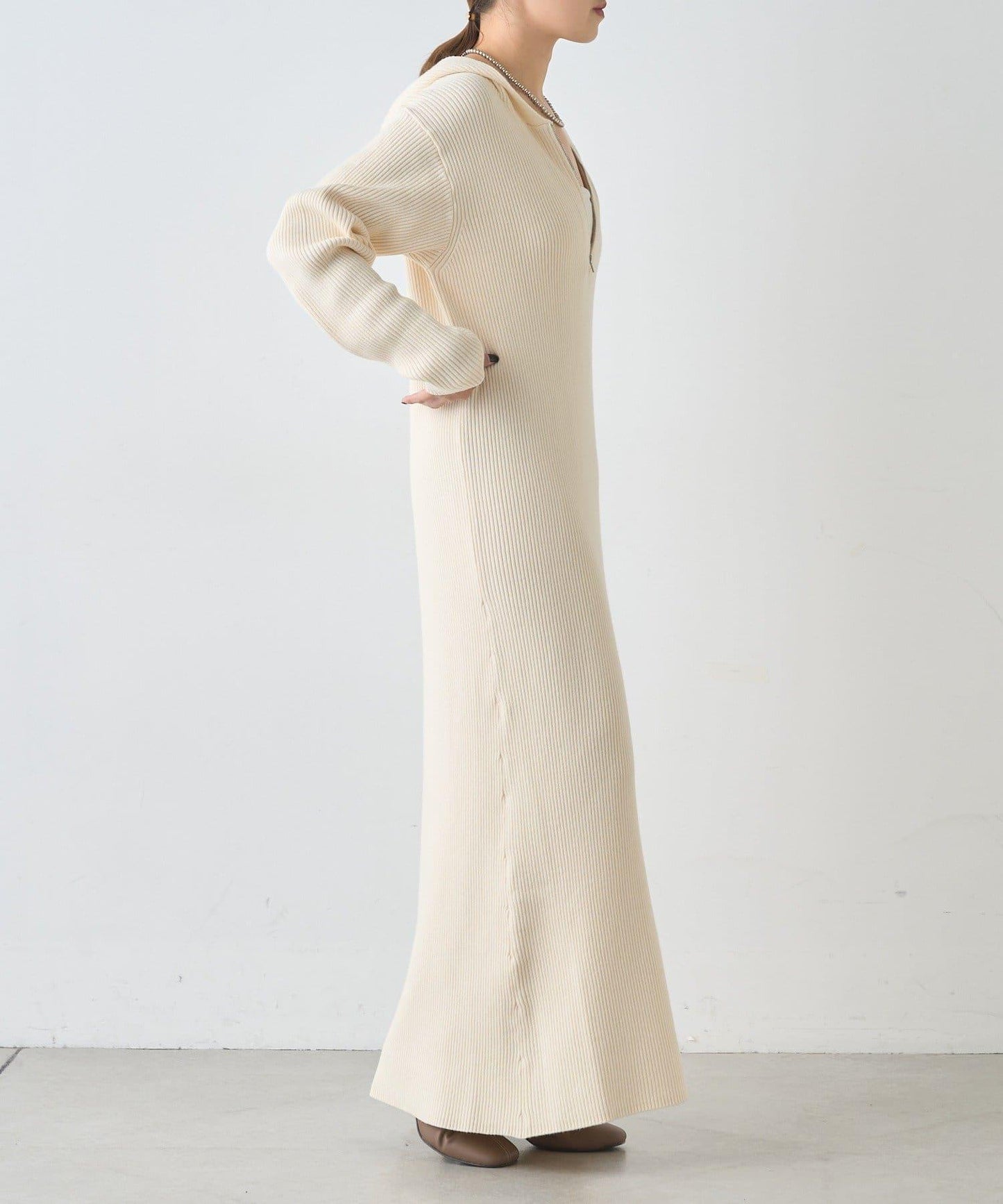 連帽拉鍊連衣裙