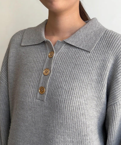 帶領針織連衣裙