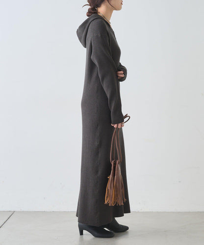 連帽拉鍊連衣裙