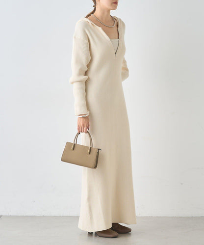 連帽拉鍊連衣裙