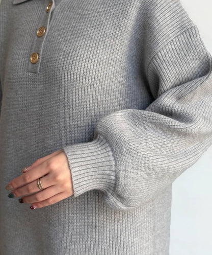 帶領針織連衣裙