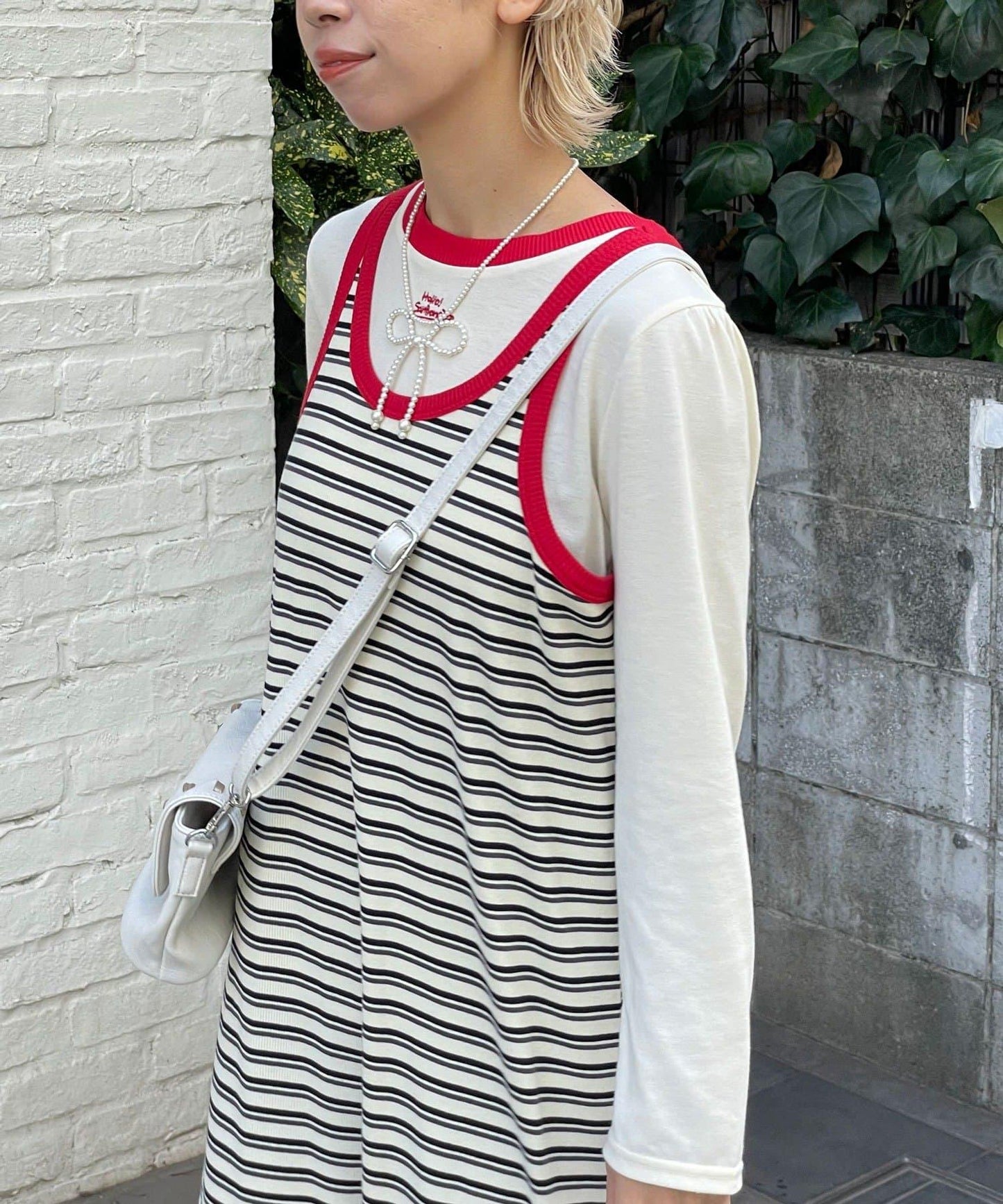 【Ciaopanic】帶內襯不對稱吊帶連衣裙