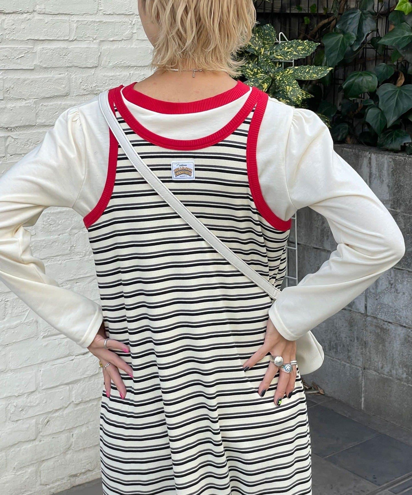 【Ciaopanic】帶內襯不對稱吊帶連衣裙