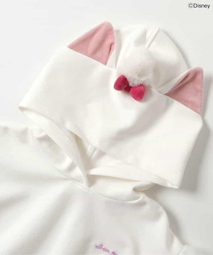 迪士尼 瑪麗貓蝴蝶結連帽衛衣