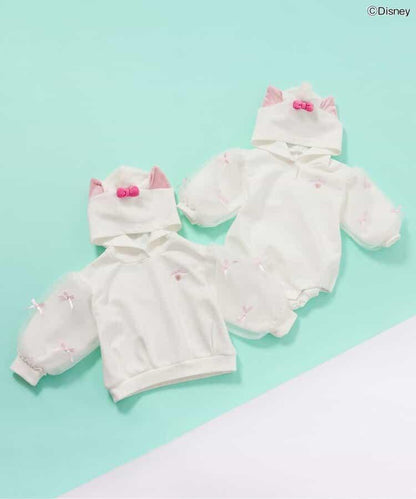 迪士尼 瑪麗貓蝴蝶結連帽衛衣