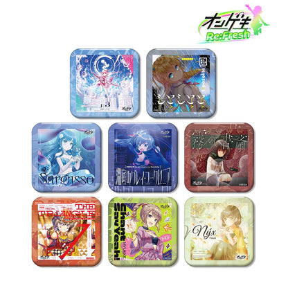 オンゲキ Re:Fresh_交易圓角方形徽章 ver.A（單位/全套BOX）【BOX/8包入】