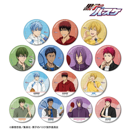 《黑子的籃球》全新繪製 運動假日ver. 交易閃粉徽章（單品/全套BOX）【BOX/14包入】