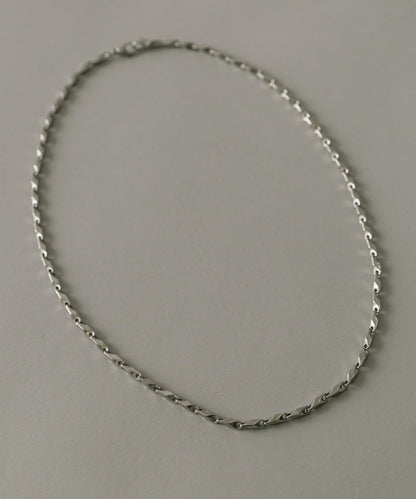 不鏽鋼扭紋設計鏈條項鍊