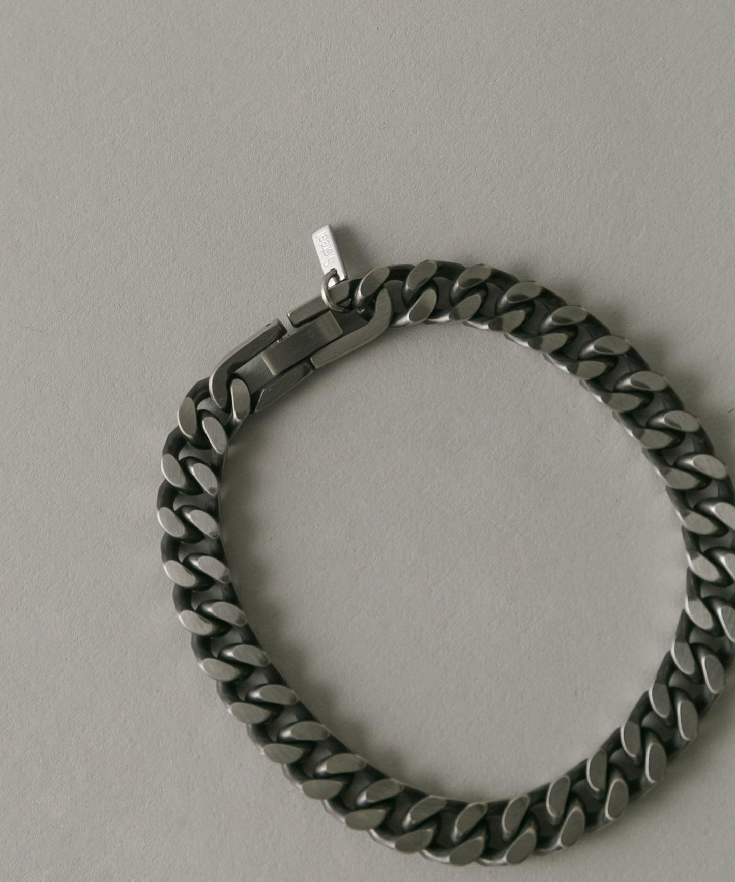 不鏽鋼啞光喜平鏈手鍊