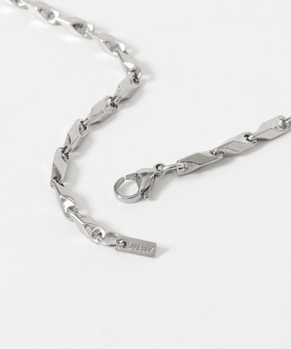 不鏽鋼扭紋設計鏈條項鍊