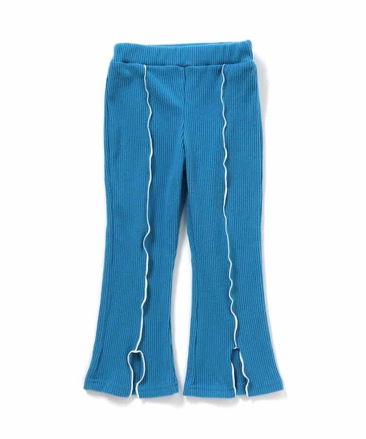 保暖荷葉邊喇叭打底褲 10分長度