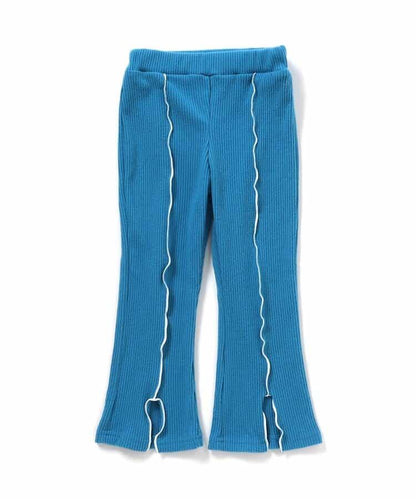 保暖荷葉邊喇叭打底褲 10分長度