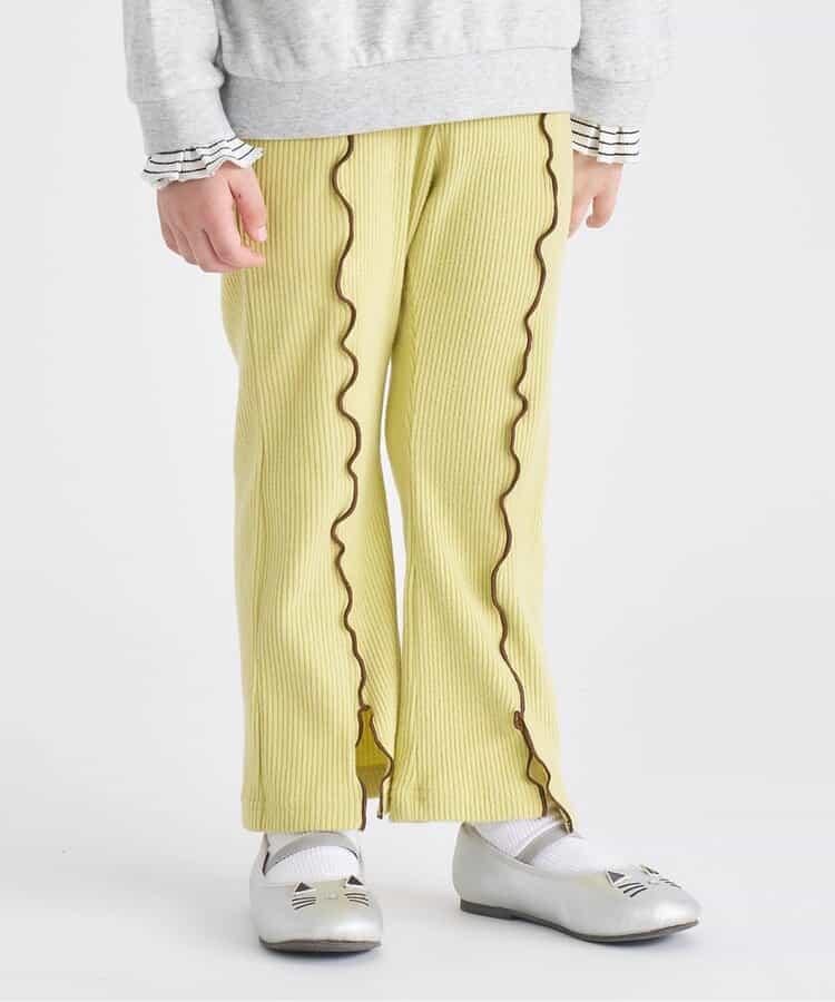 保暖荷葉邊喇叭打底褲 10分長度