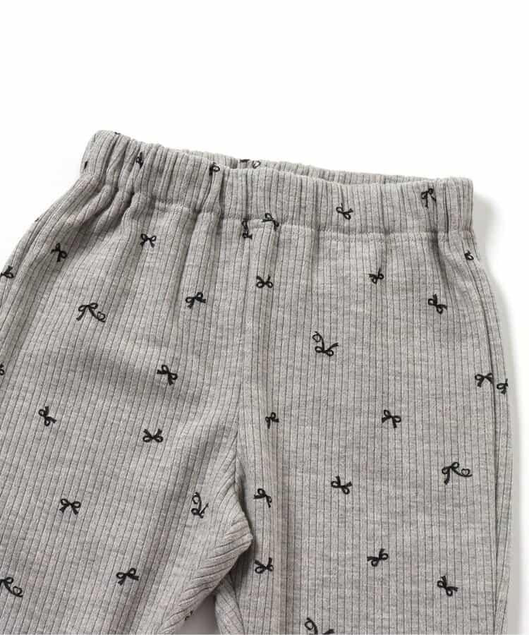蝴蝶結內加絨羅紋打底褲/7days Style