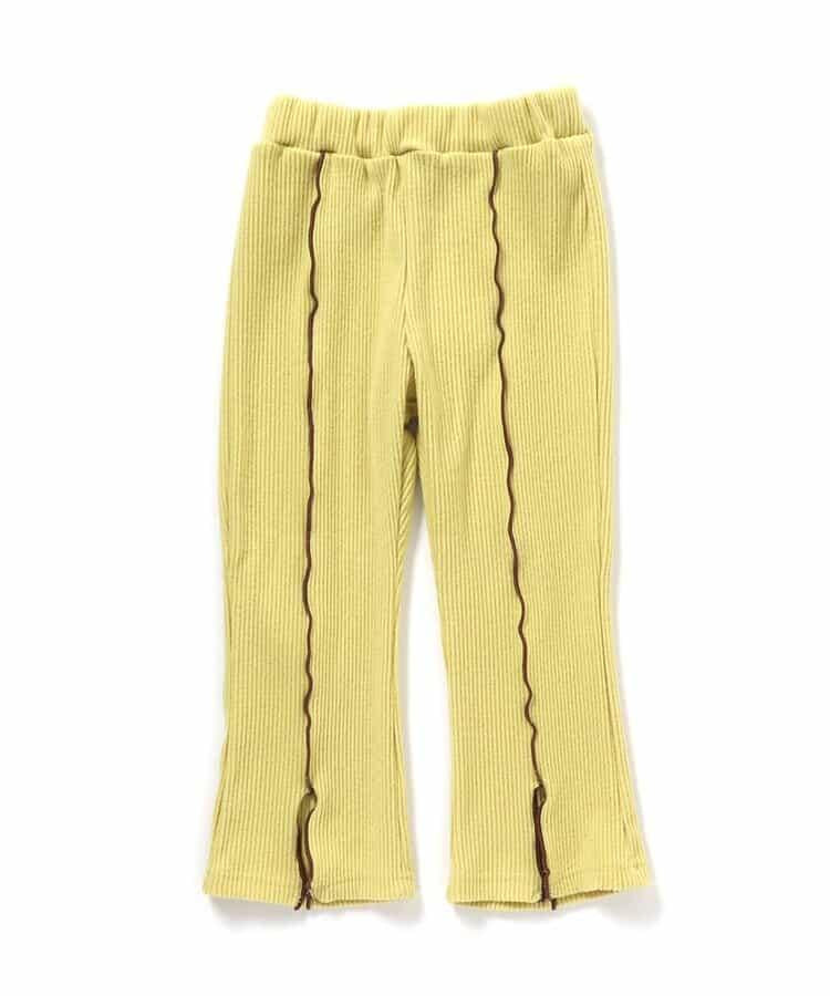 保暖荷葉邊喇叭打底褲 10分長度