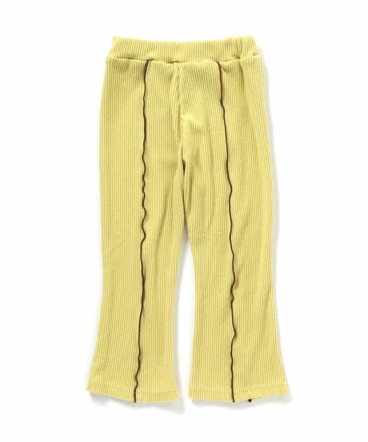 保暖荷葉邊喇叭打底褲 10分長度