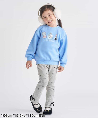 蝴蝶結內加絨羅紋打底褲/7days Style