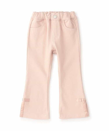 側邊蝴蝶結加絨喇叭褲 九分褲